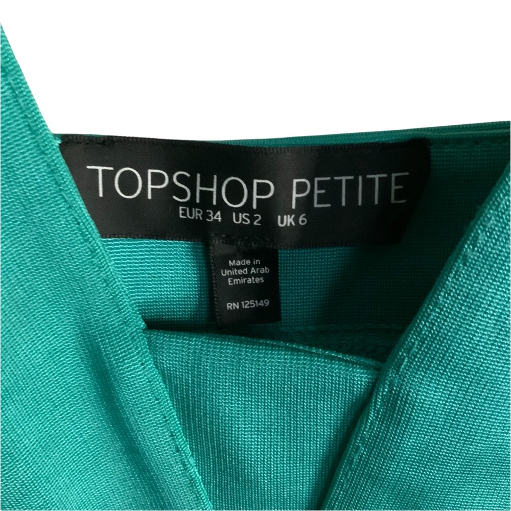 Top Shop Teal Dress View 4
